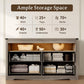 LED Illuminated Charcoal Grey Dresser With Drawers