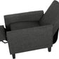 Emmie Fabric Recliner Set Of 2 Moss Gray Recliners