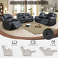 Black Recliner Sofa Set For Living Room Theater Seating