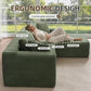 Green 106Inch Modular Sectional Sofa Luxurious Living