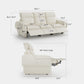 Modular Sectional Sofa Off White Reclining Cushions