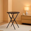 Black Twenty EightIn High Top Foldable Removable Locking Legs Cocktail Table