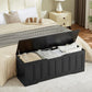 ExtraLarge 51.2 InchesHigh Storage Chest Bench Black