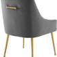 Discern Upholstered Performance Velvet Dining Chair Gray-3