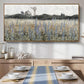 Cerulean Purple Meadow Canvas Wall Art 48x24Inches