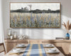 Cerulean Purple Meadow Canvas Wall Art 48x24Inches