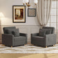 36 Inch Convertible Sleeper Chair GreyTexturedFabric