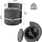 Charcoal Gray Velvet Vanity Chair Swivel Mechanism