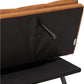 Brown Transformable Loveseat With Memory Foam Sleeper