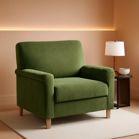 Green 22InchesWide Oversized PremiumLuxAccent Chair
