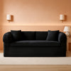 79 Inch Convertible Sofa Bed Black Luxurious Comfort-0