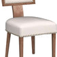 Beige Upholstered Mid Century Dining Chairs Collection