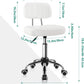 Height Adjustable Swivel Office Stool With Wheels And Back
