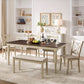 71 Inch Premium Solid Wood Dining Table Walnut Finish