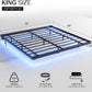 King Size Floating Bed Frame With Integrated LED Lighting