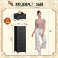 Black Extended Fabric Dresser Vertical Seven Drawers