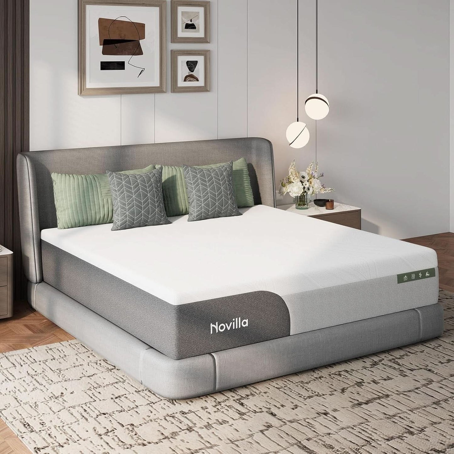 Twin Gel Memory Foam Mattress TwelveInch CertipurUS-1