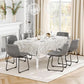 SlateGrey 18Inch Faux Leather Dining Chairs Set Of Two