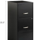 Cooper 3-Drawer Letter File Cabinet Black for Office
