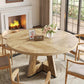 Premium Quality Oak Circular Dining Table Pedestal