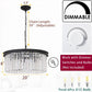 Elegant Black Chandelier TwentyInch Pendant Ceiling Light-4