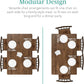 Drift Brown Contemporary Rectangular Dining Table Set