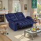 Navy Blue Zero Gravity Therapeutic Massage Recliner
