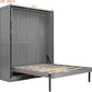 Queen Murphy Wall Bed With Hidden Rotating Storage Unit