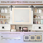 Oversized Farmhouse Vanity Desk With Illuminated Mirror