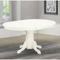 Avon Oval Dining Table 42x60 Linen White Butterfly Leaf