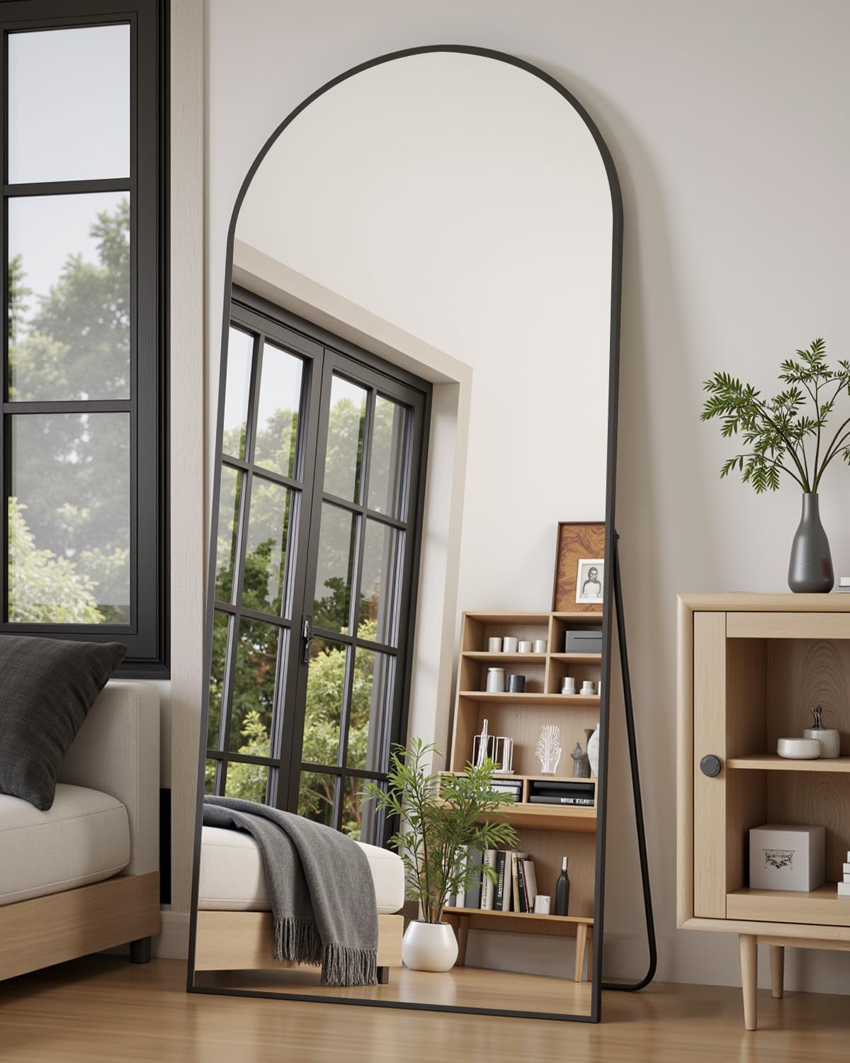 Full Length Freestanding Floor Mirror 71x32 Charcoal