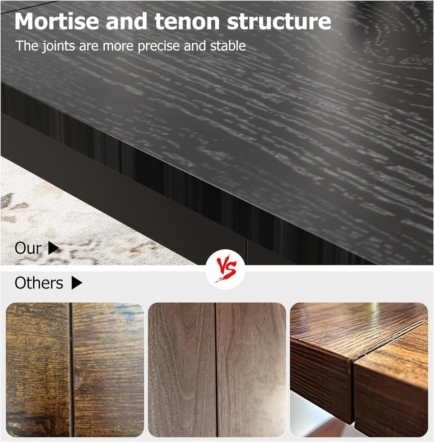 71 Inch Industrial Grade Dining Table Metal Frame Set
