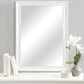 White Wood Wall Mirror 30 X 40 Inch Rectangle Rustic Vanity Mirror