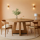 Premium Quality Oak Circular Dining Table Pedestal