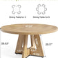 Premium Quality Oak Circular Dining Table Pedestal
