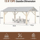 13x15 Feet Gazebo Weatherproof Outdoor Patio Space