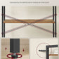 Honey Brown Black Bookcase Featuring Industrial Frame