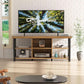 Walnut Finish Entertainment Center 55 Inch TV Stand