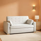 Queen Size Convertible Sleeper Sofa Oyster Upholstery-0