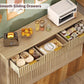 Oversized Buffet Cabinet With Walnut Finish Storage