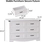 Six Drawer Dresser FortySevenInch Television Console