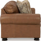 Exquisite Leather Sleeper Sofa Queen Dark Chocolate