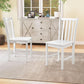 White Curved Back Dining Chairs Collection Edition
