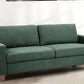 Green Mid Century Modern Couch and Loveseat Set for Small Spaces