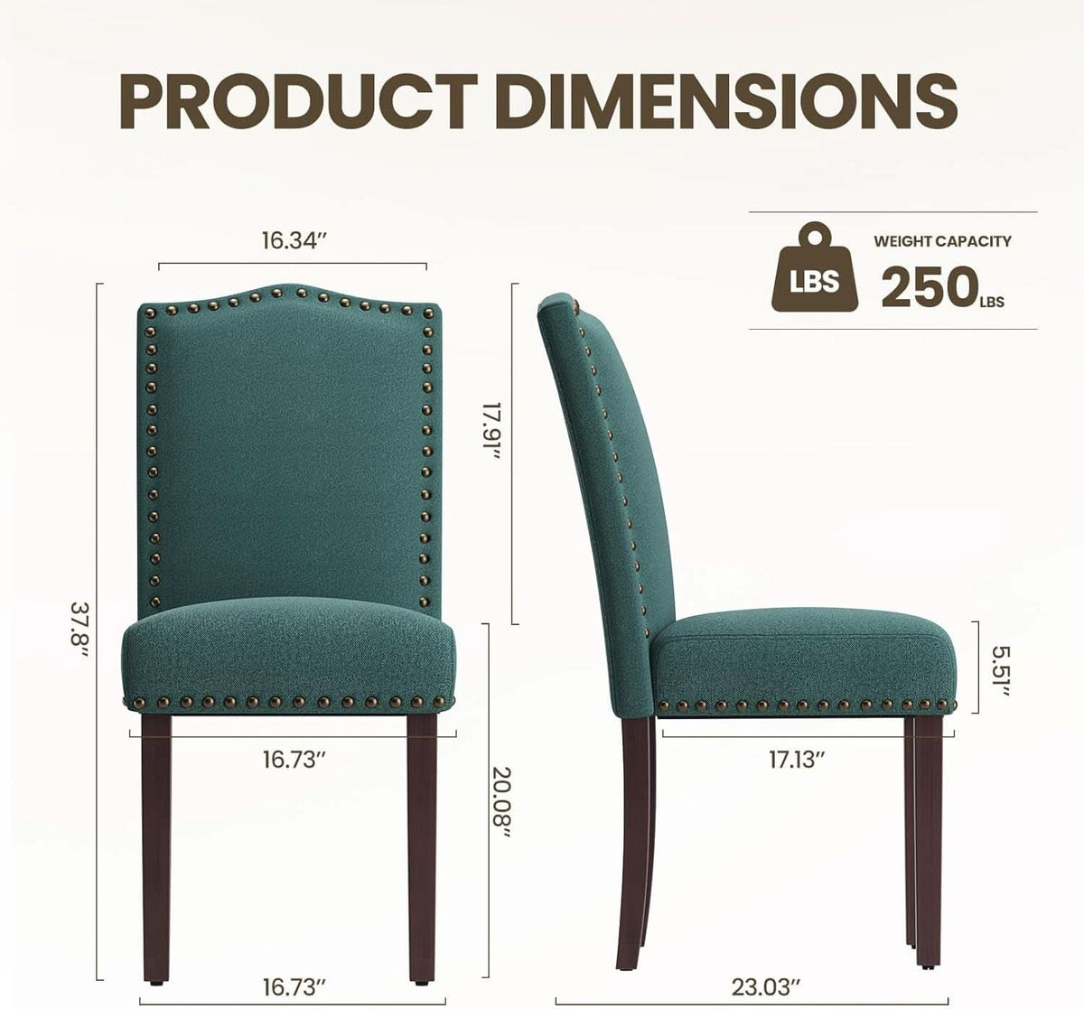 Green Velvet Executive Parsons Dining Chairs Quartet