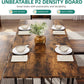 63 Inches Luxurious Farmhouse Dining Table Set Walnut