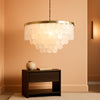 24 Inches Brushed Brass Finish FiveLight Chandelier-0