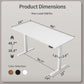 Electric Standing Desk 48x24 Height Adjustable Unit-2