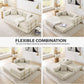 78Inch Convertible Sleeper Sofa Bed Beige Upholstery