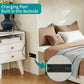 Queen Murphy Bed With Charging Station Rustic White